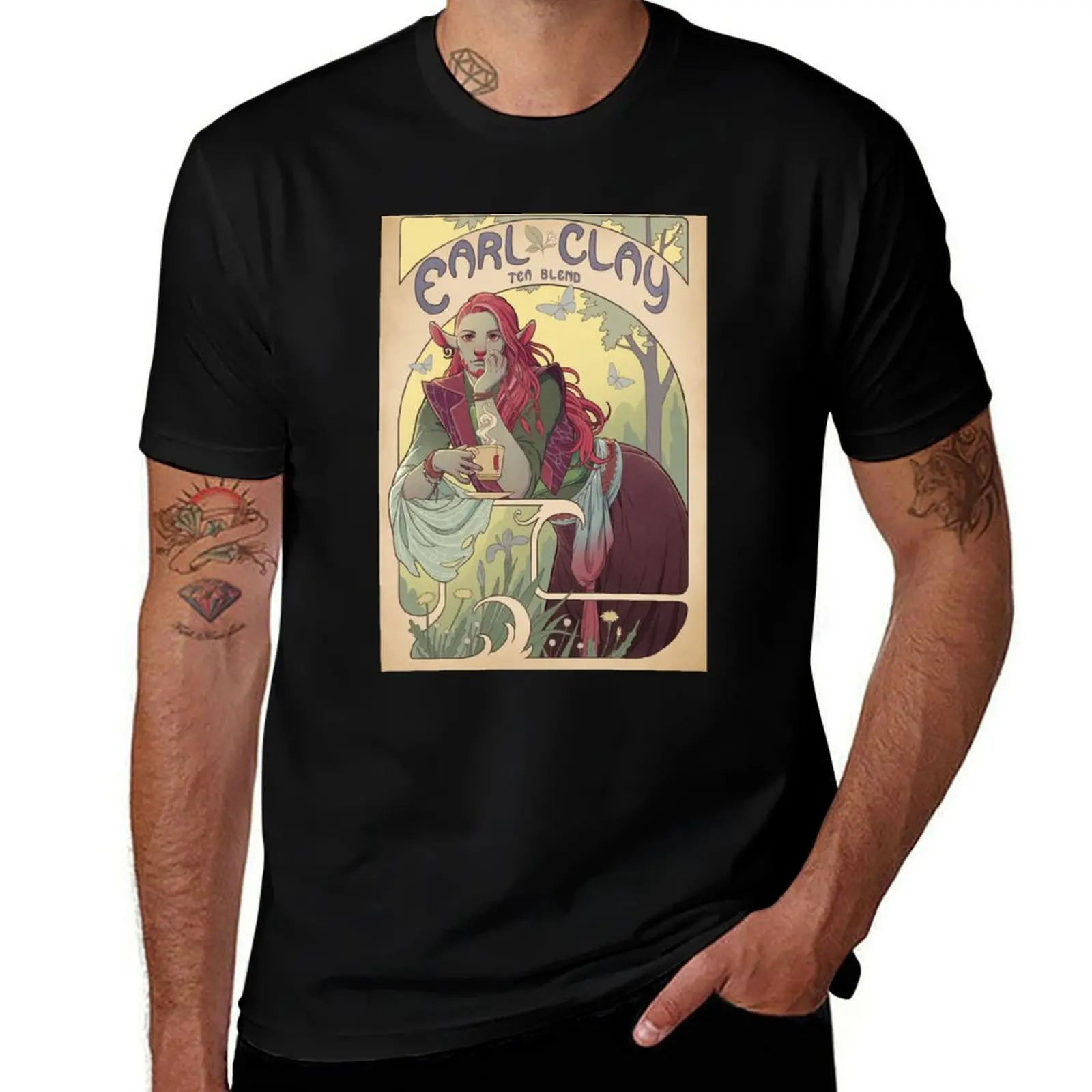 

Earl Clay T-Shirt anime vintage t shirts clothes for men