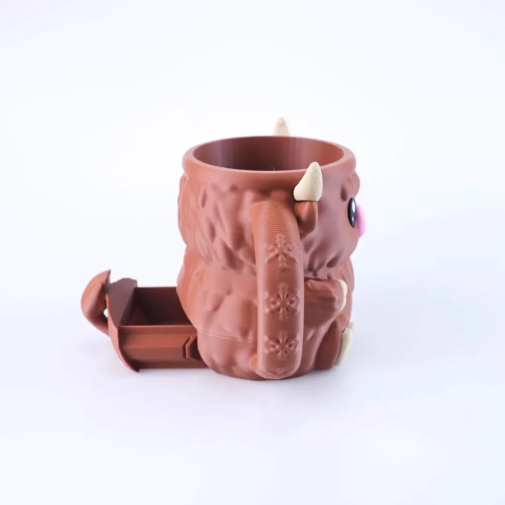 

Highland Cow Ice Cream Pint Rack 3D Printing Leak Proof Ice Cream Pint Holder Antifreeze Handle Insulated