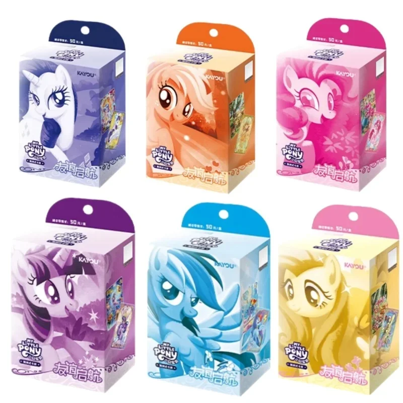 KAYOU Genuine My Little Pony Card Huiyue 11 SC Zhi Zhen Jing Huan Ka Animation Cartoon Game Collection Card Peripheral Toy Gift image 3