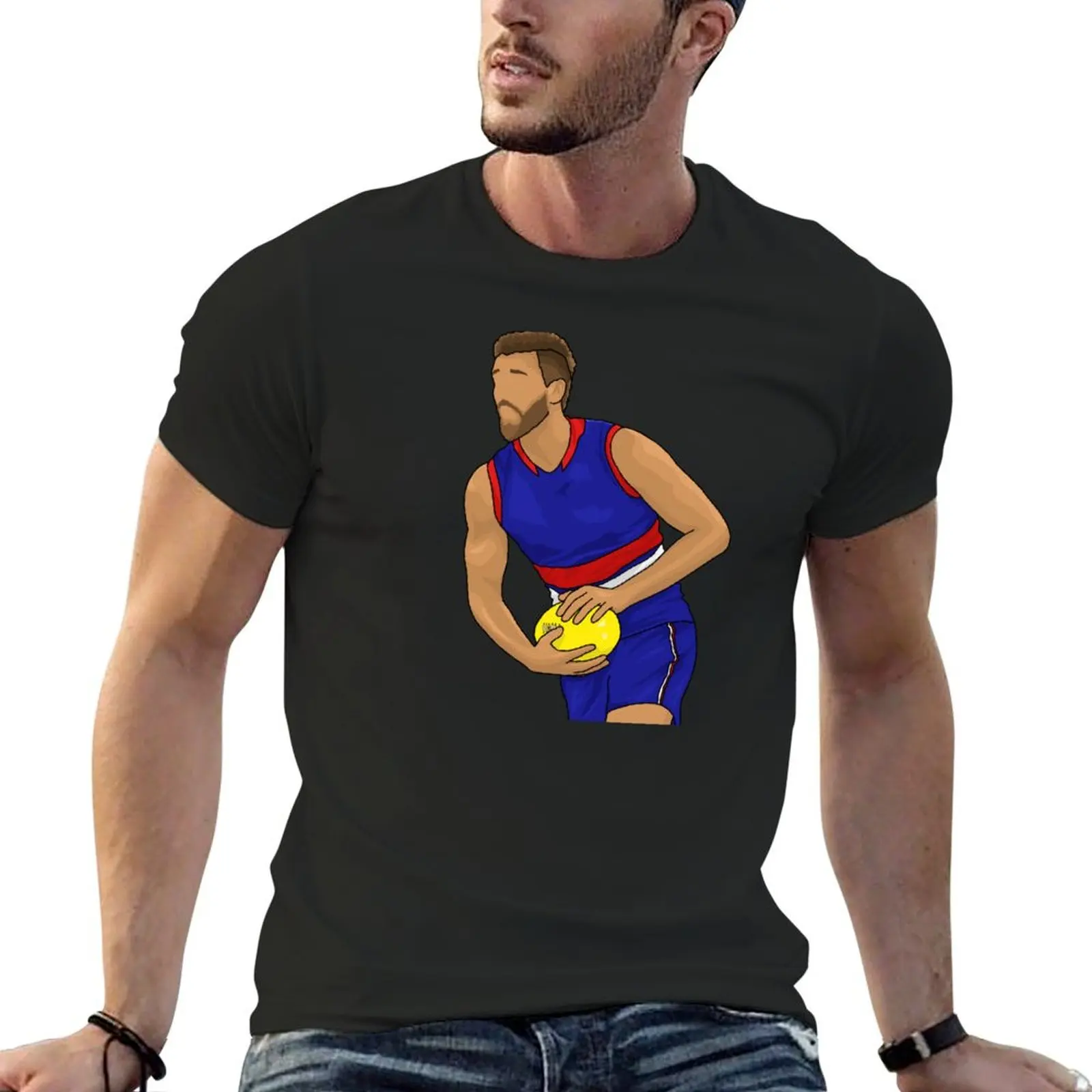 

Marcus Bontempelli T-Shirt summer clothes basketball graphic tees customs design your own vintage clothes T-shirt men