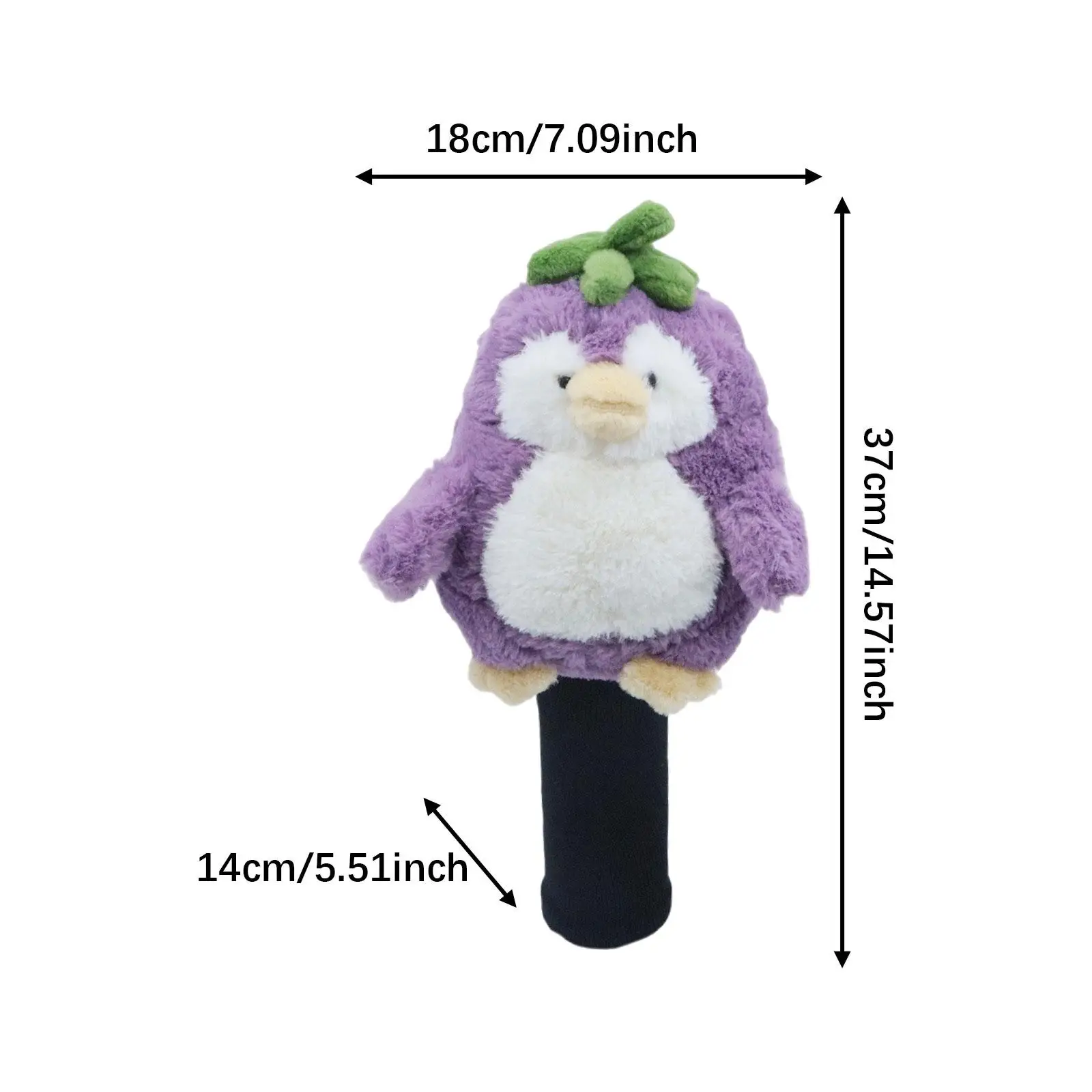 غطاء رأس سائق الحيوان القطيفة هدية رائعة للاعبي الجولف غطاء رأس ناعم ولطيف للجولف #6