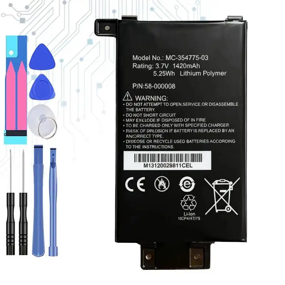 

Сменный аккумулятор для Amazon Kindle Paperwhite, MC- 354775 -03, 1420 мАч, трек-код