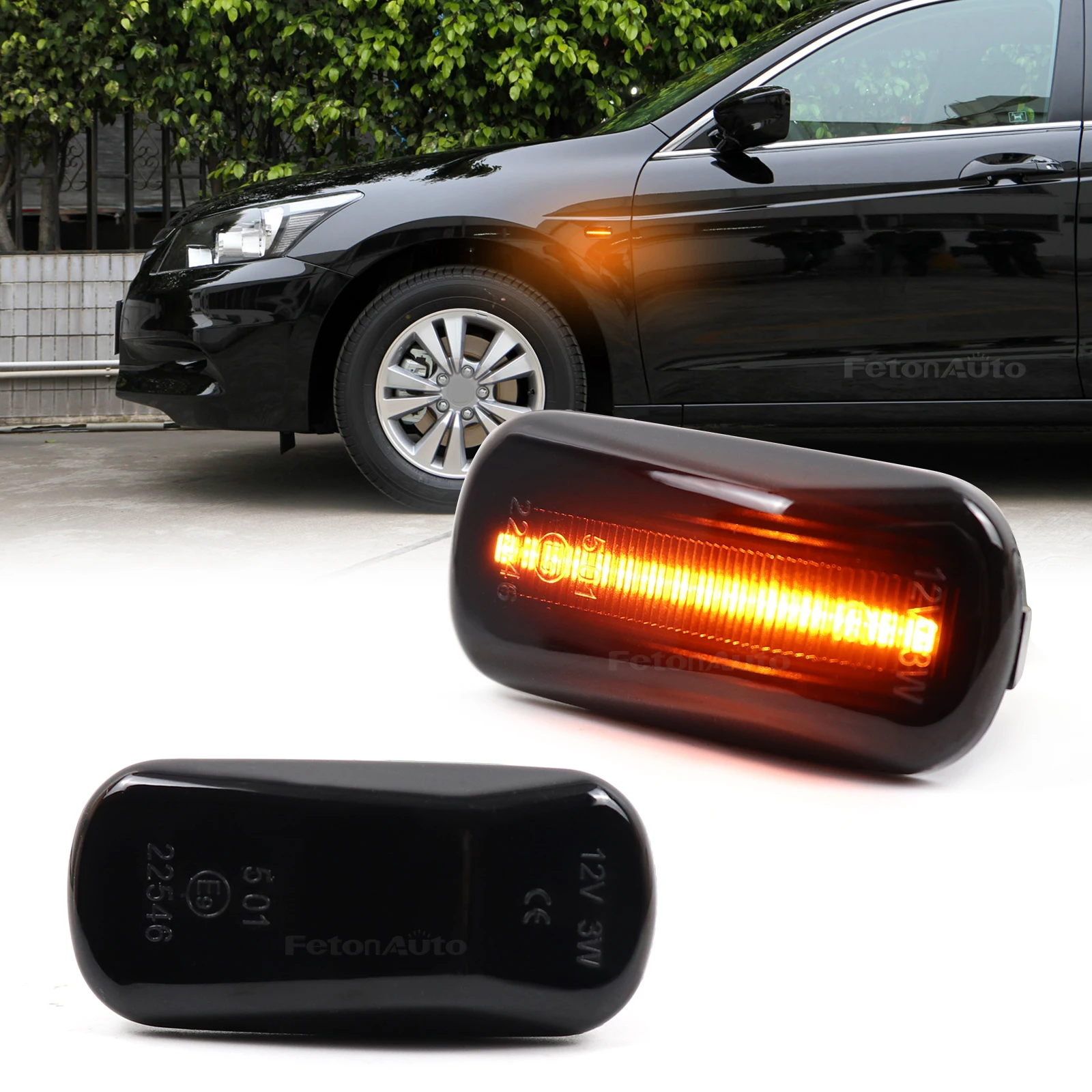 Repeater Signal Light LED Dynamic Side Marker Turn Signal Light For Honda CRV Accord Civic City Fit Jazz Stream HRV S2000