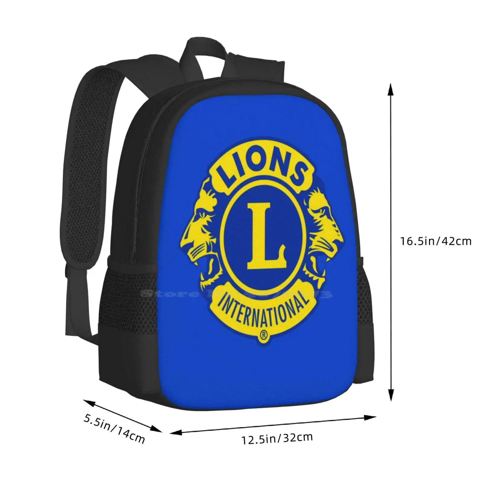 Löwen clubs internat ional große Kapazität Schul rucksack Laptop taschen Löwen clubs internat ionaler Löwen club internat ional