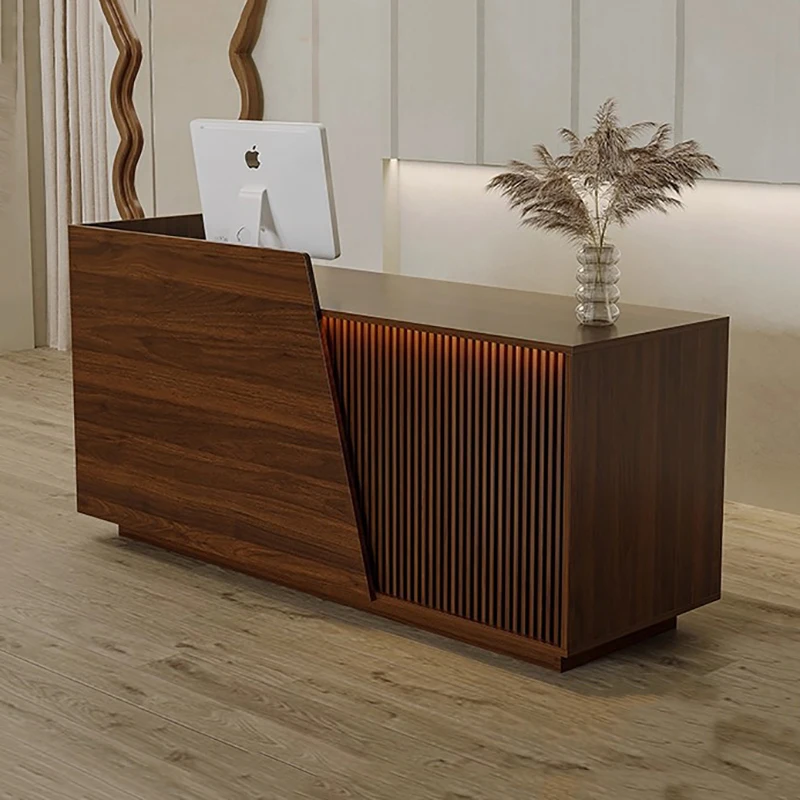 

Дизайнерская стойка ресепшн: креативная, на заказ, профессиональная, с простым хранением, мебель для офиса