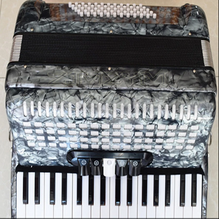 Adult Children Keyboard Instrument Accordion High-End Professional Performance 60-Bass 34-Key 5 Voice Change For Beginner