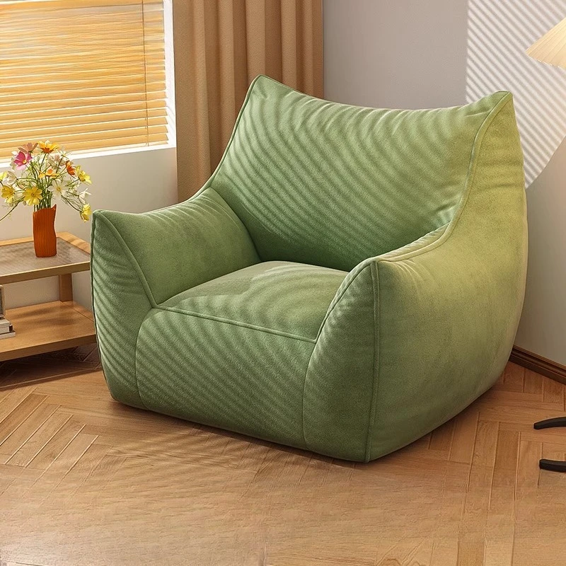 

Bedroom lazy bean bag sofa lie sleep balcony bay window single person small sofa cute retro style 1인쇼파 living room furniture