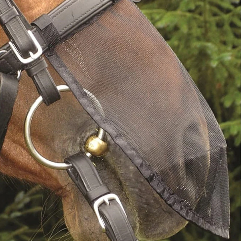 Livestock Nose Face Cover Mesh Breathable Headgear Horse Fly Mask Horse Nose Cover Protector for Horse Face Protection
