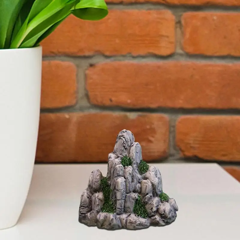 Mini Mountain Miniature Fake Stone Artificial Hill Toys Bonsai Ornaments Fairy Garden Accessories Home Decoration Aquarium Rock