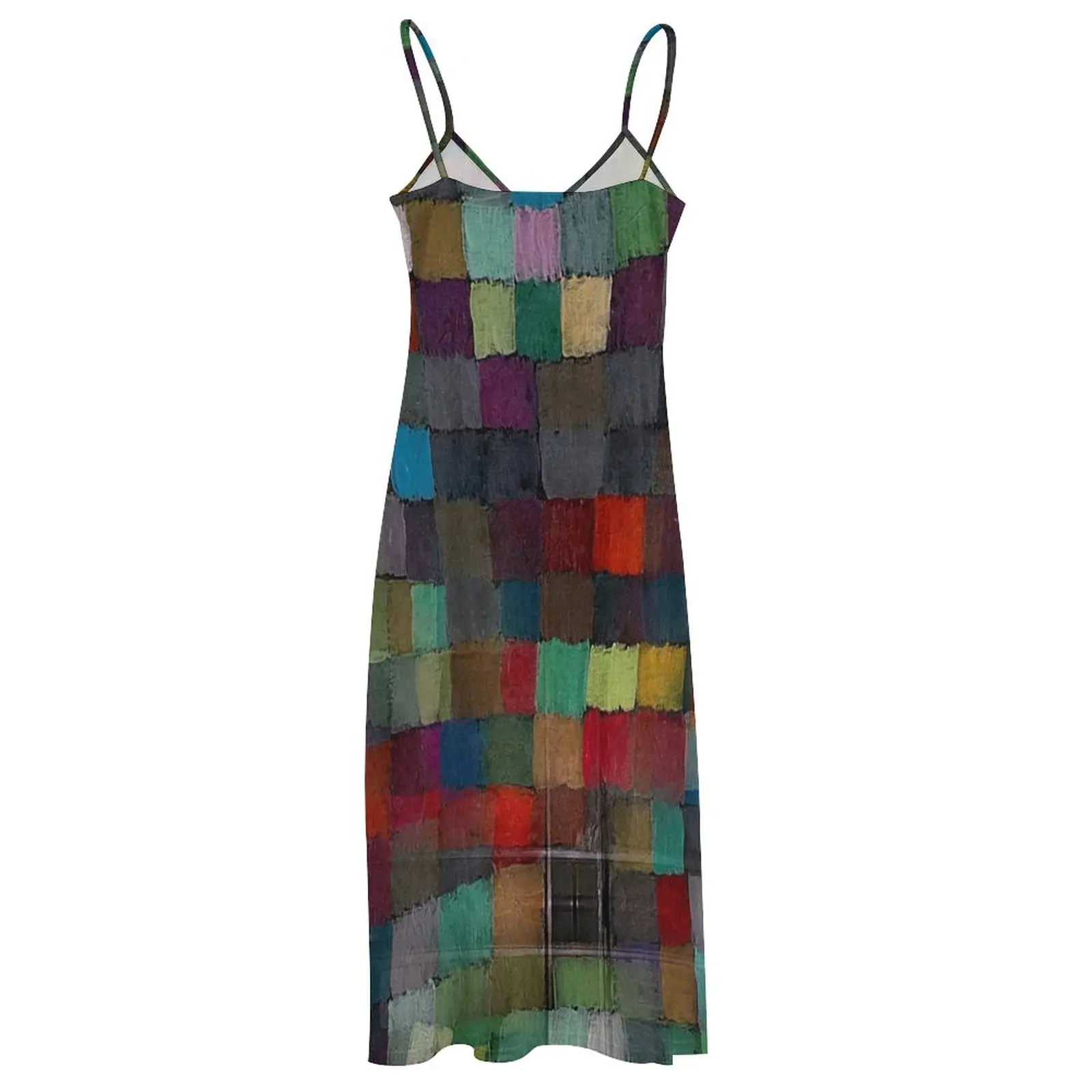 Vestido sem mangas de telhas abstratas femininas, Vestidos para ocasiões especiais, Roupas de verão, Vestido feminino