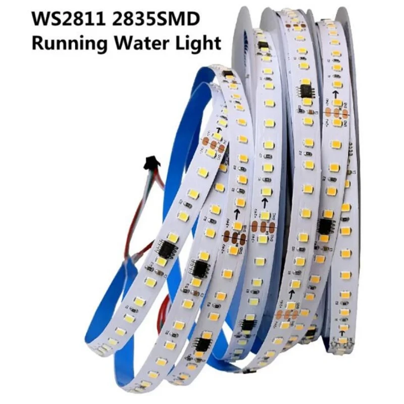 33FT 10M 24V Flowing LED Strip Lamp track lights DC24 SMD2835 for Indoor Flexible Linear Strip Decoration backlight