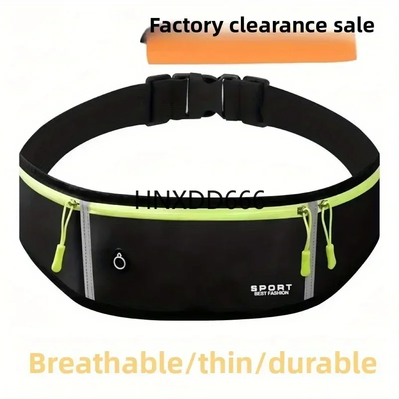 

Invisible Fitness Phone Pouch with Zipper, Unisex Running Belt Bag for Outdoor Activities, Water-resistant and Multi-functional