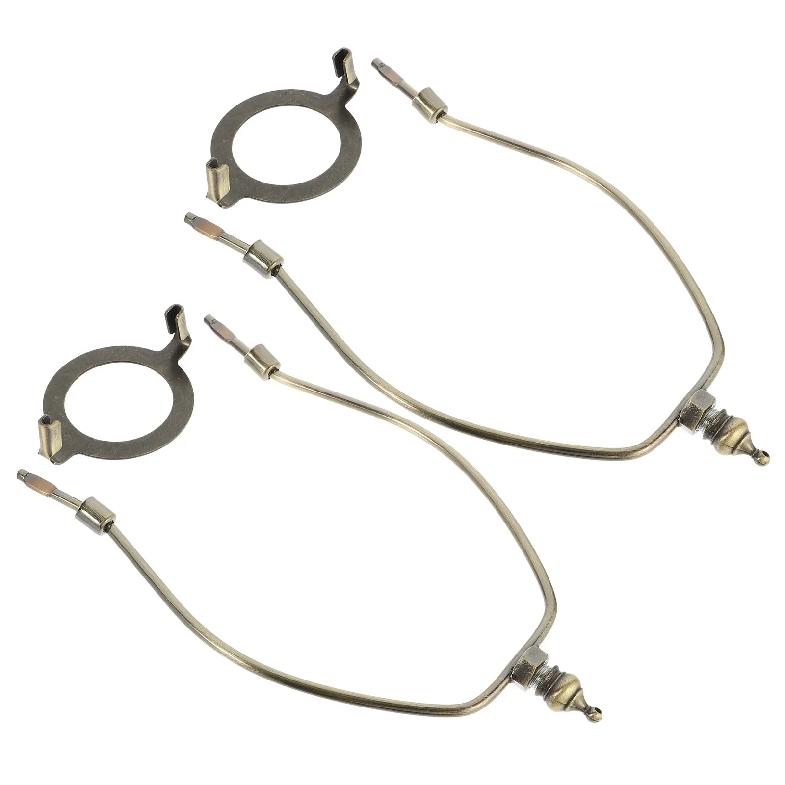 

Комплект из 2 держателей для абажура напольной лампы, металлический кронштейн из сплава, устойчивый к ржавчине, для настольных и напольных светильников