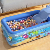 Inflatable Swimming Pool PVC Framed Swimming Pool Cartoon Pattern Thickening Swimming Pool for Toddler Kids