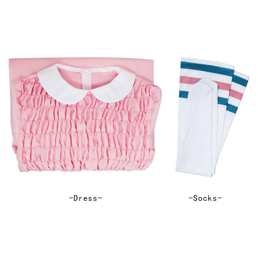 زي تنكري من Stranger Things للفتيات الصغيرات أحد عشر فستان تنكري لأداء الأدوار