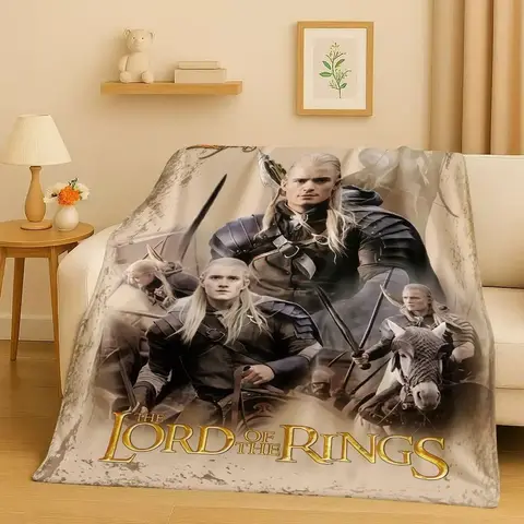 HD 반지의 제왕 호빗 간달프 레골라스 플란넬 담요, 매우 부드럽고 따뜻한 플러시 담요, 가정용 침실 침대 소파 커버