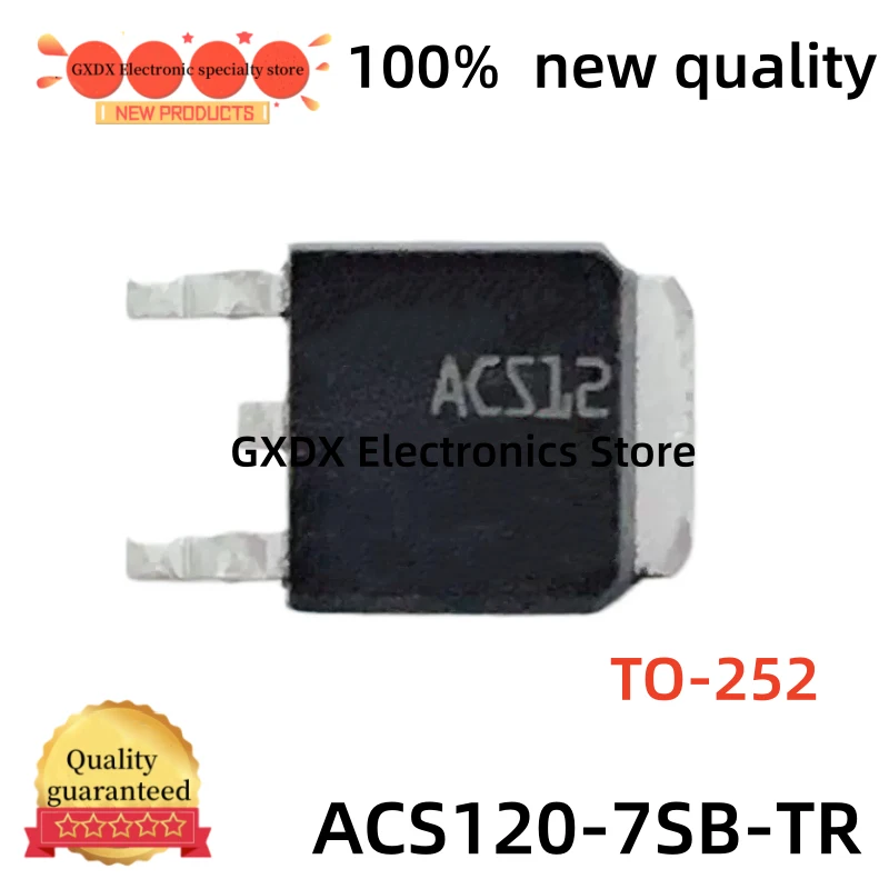 10-20-30-50Uds 100% novo e de qualidade ACS1207S ACS12 ACS120-7SB-TR TO252 ACS120-7SB ACS1207SB ACS1207SBTR TO-252 SMD Triac
