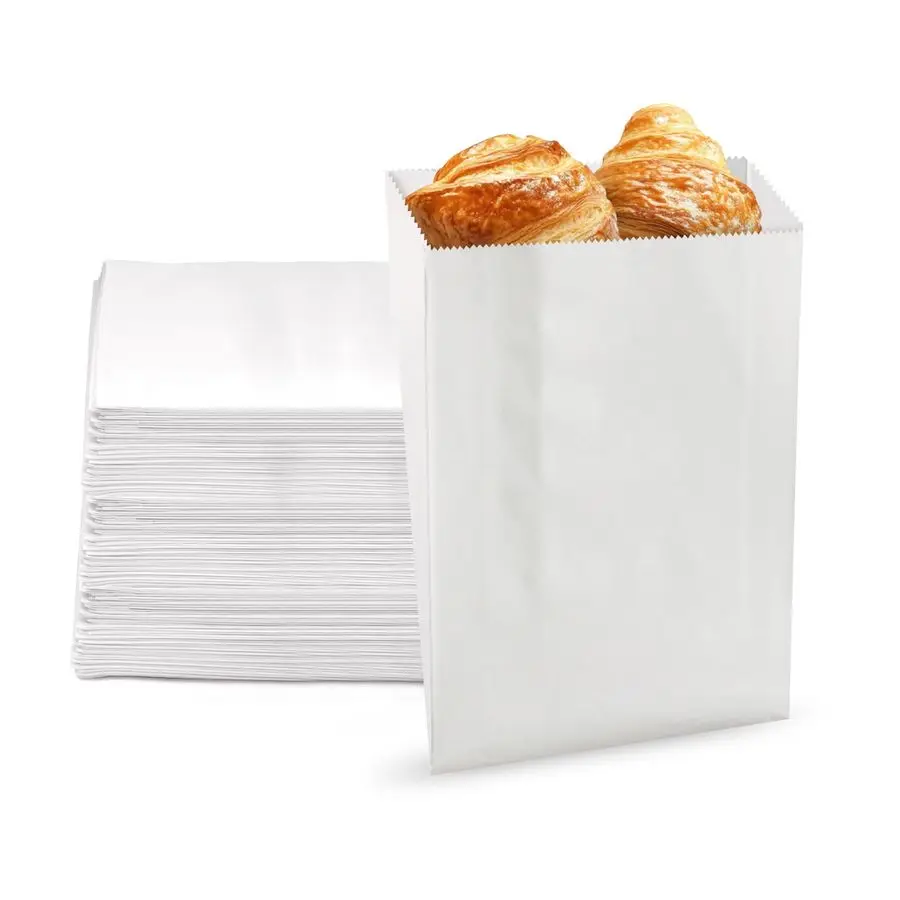 

Устойчивые к влаге вощеные бумажные пакеты для сэндвичей с усиленными швами, белые, 1000 шт. в упаковке, 6 x 2 x 9 дюймов