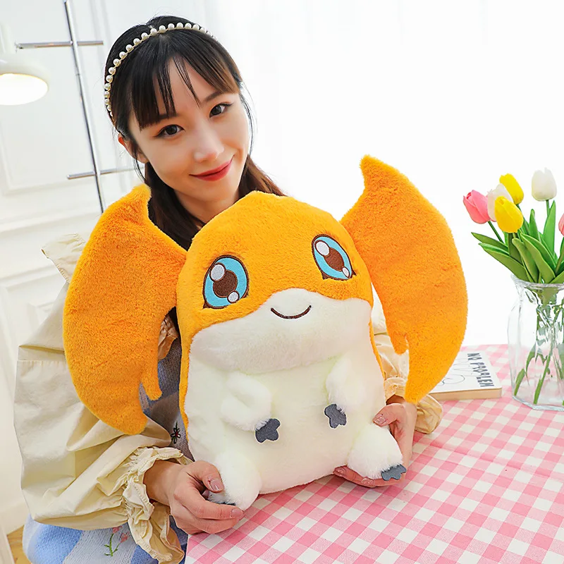 Digimon Adventure Kawaii Patamon Stuffed Plush Toy Doll Cartoon Cute Anime Figure Soft Pillow Room Decor Peluche Birthday Gift