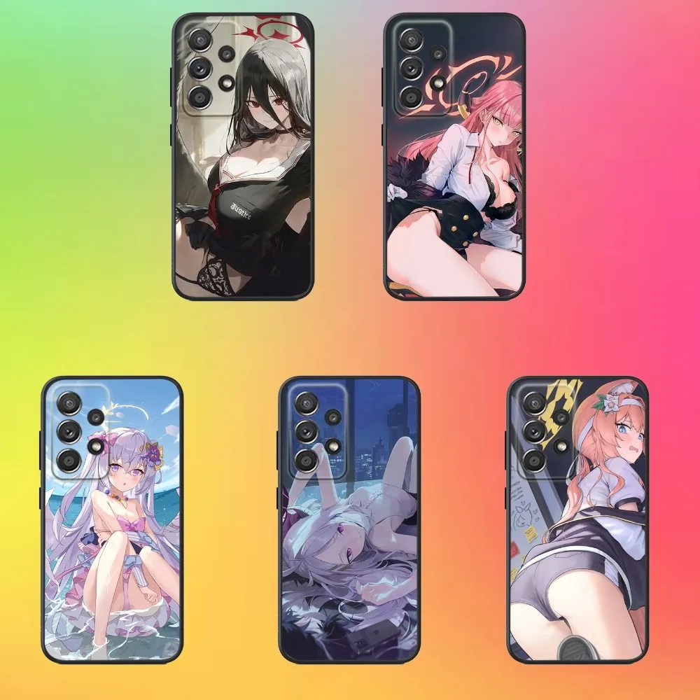 

Blue Archive Game Phone Case For Samsung S25,S24,S21,S22,S23,S30,Ultra,S20,Plus,Fe,Lite,Note,10,9,5G Black Cover
