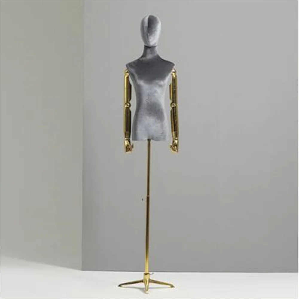 4style Arm Color Cloth Mannequin Body for Women, Female Dress, Wedding Hand Model, Flexible Jewelry, Adjustable Rack,Doll C840