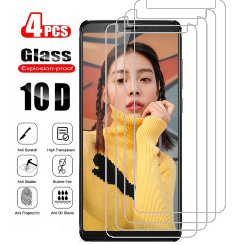 4 pçs para lenovo k5 pro vidro temperado protetor em k5pro l38041 5.99nch protetor de tela capa de telefone filme