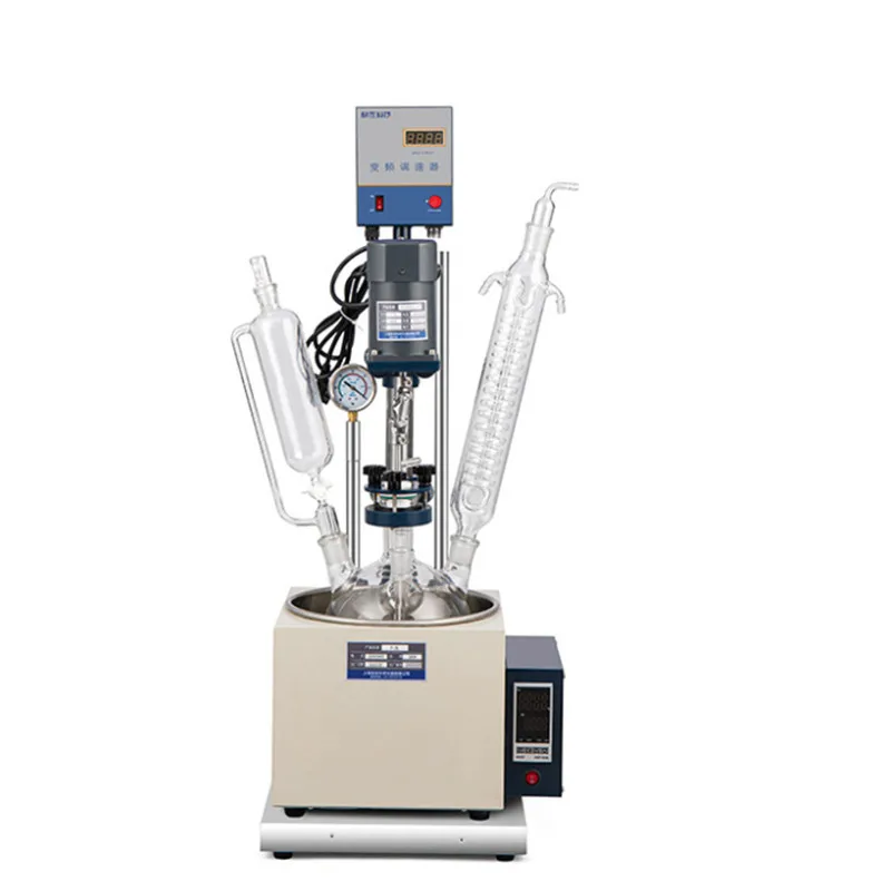 

Single Glass Reactor Laboratory 1L 5L Distillation Heated Stirring High Temperature Reactor