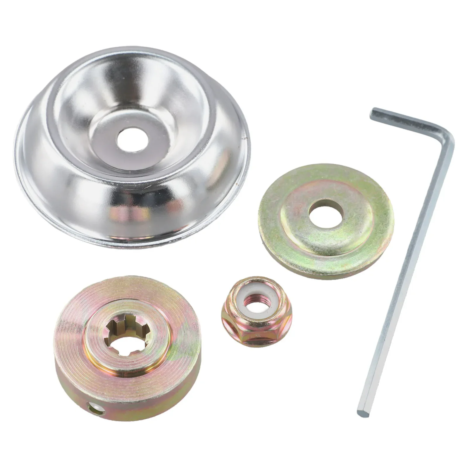 

Outdoor Maintenance Silver And Yellow Lawn Mower Parts Compatible With Multiple Models Easy Installation For Brush Cutters