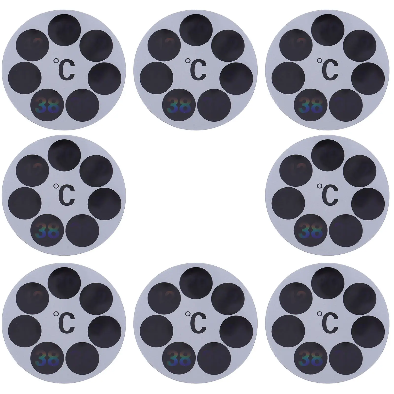 

8pcs Baby Bath Temperature Sticker 30-42℃ Lcd Thermometer Display For Tub Shower Fish Tank Self-Adhesive Waterproof Stickers For