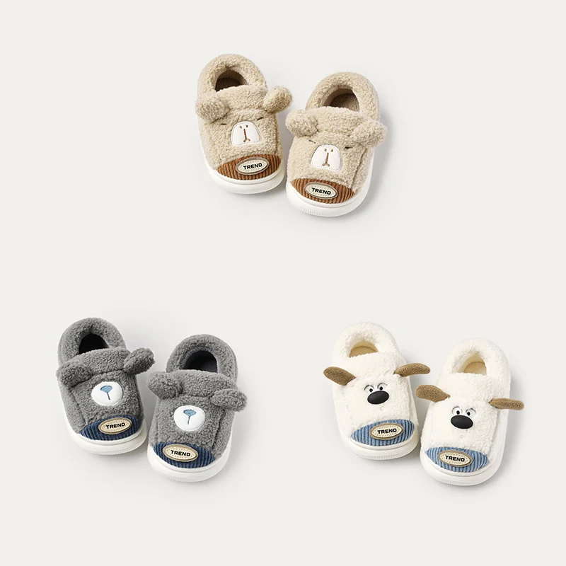 

Веселая зимняя детская хлопковая обувь Mario для дома и улицы, детская хлопковая обувь