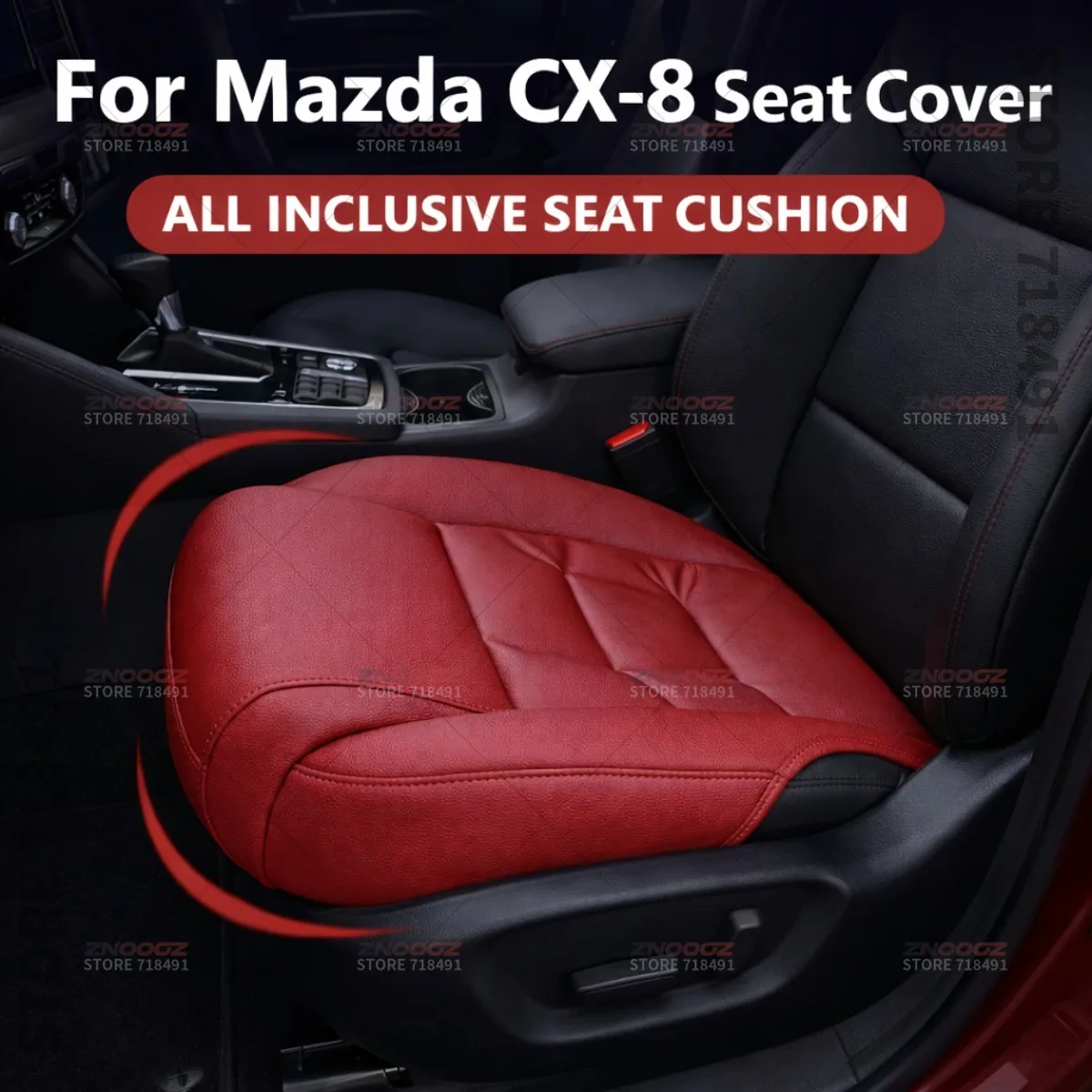 

For Mazda CX-8 Car Seat Leg Support Extension Seat Cover Memory Foam Extender Cushion Interior Accessories