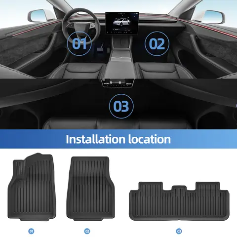 テスラ モデルY プレミアム専用 バックレストマット 3点セット テスラ モデルY プレミアム専用 バックレストマット 3点セット テスラ
