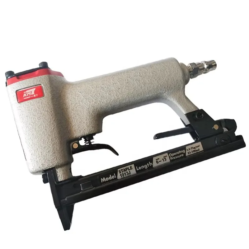Industrial & DIY Grade U-Shaped 1013J Pneumatic Stapler Brad Nailer Nail Gun 20GA 100 Nail Capacity
