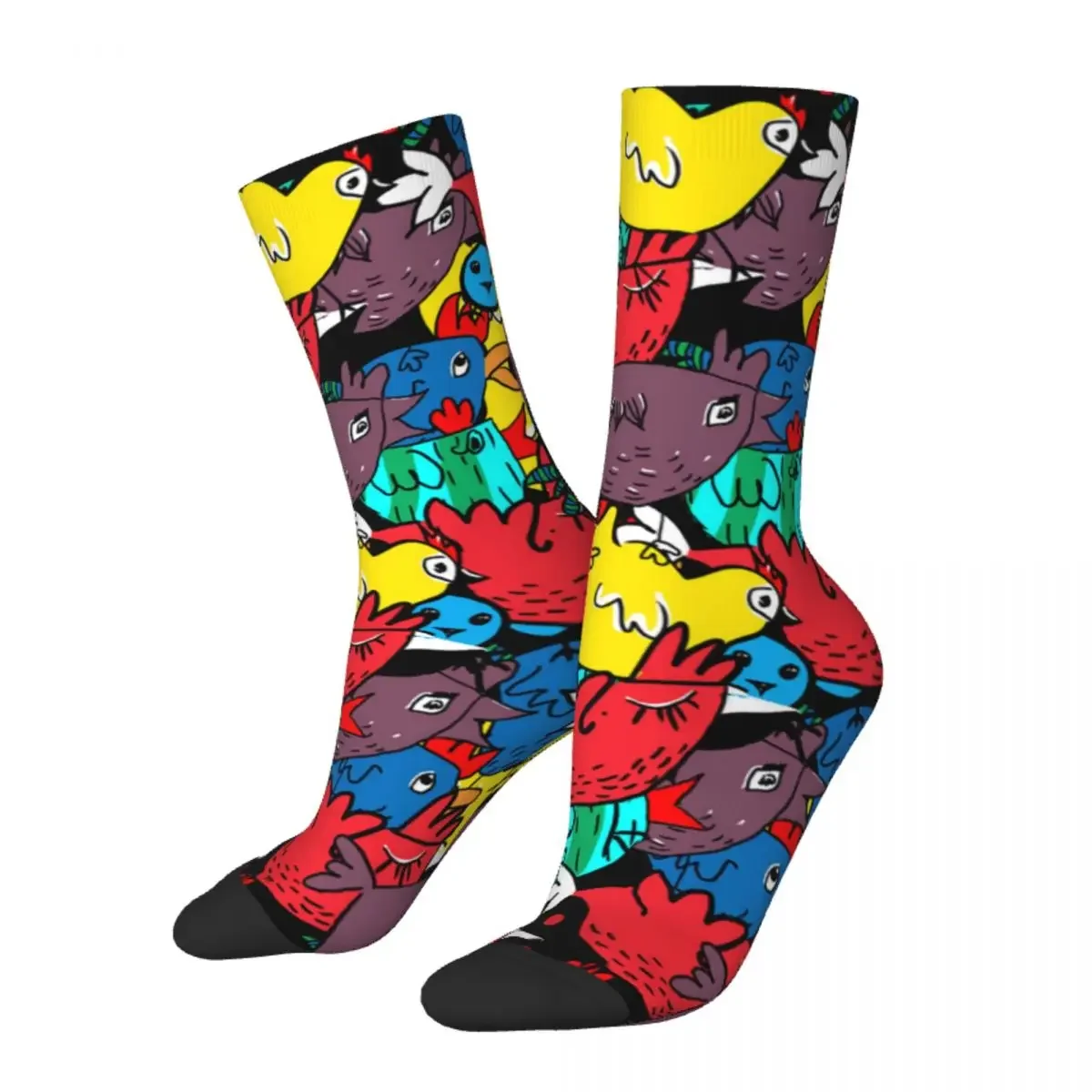 

New Men's Socks Casual Chickens Sock Skateboard Women's Socks Spring Summer Autumn Winter