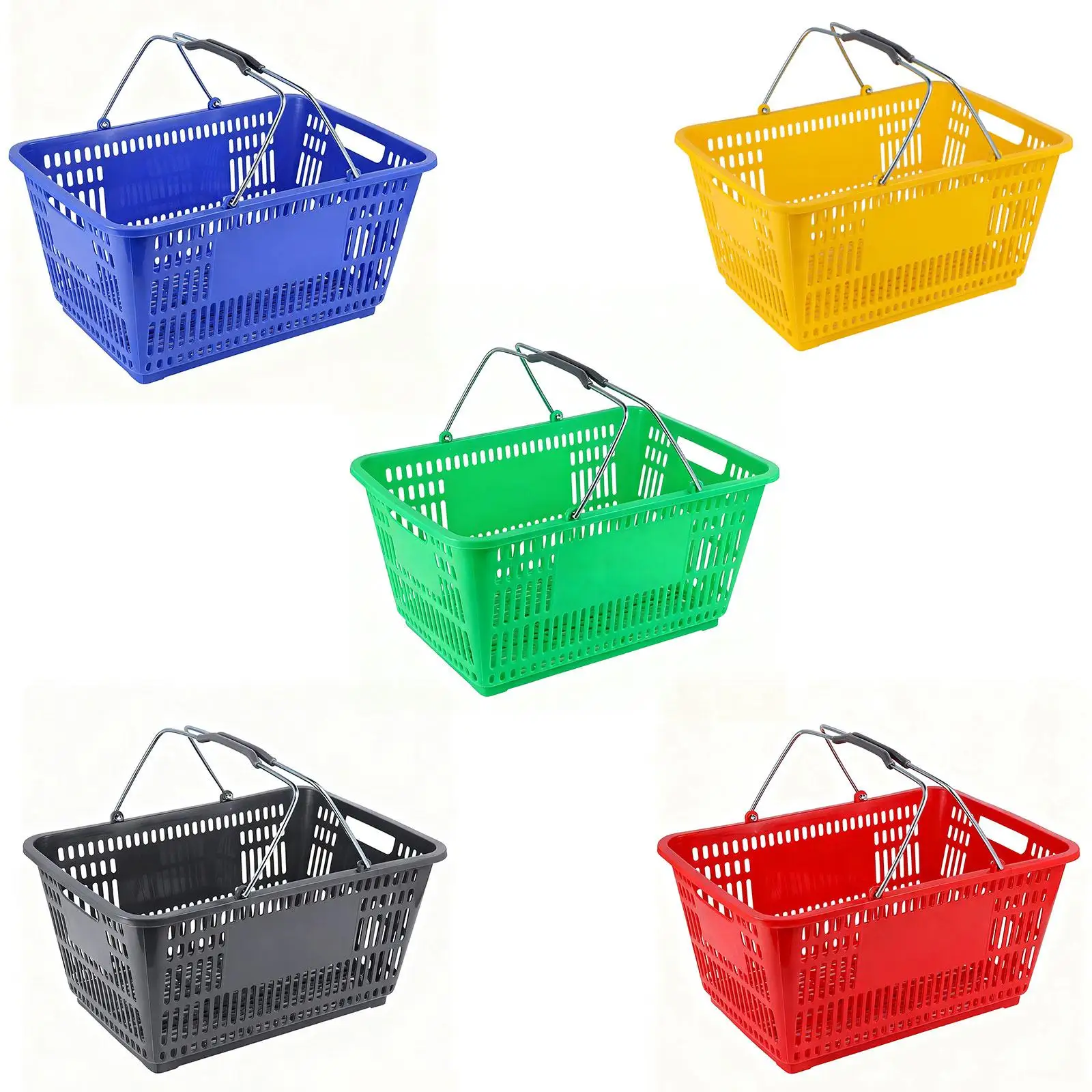 

Shopping Basket Lightweight Supermarket Organizer for Fruits Cosmetics Shed