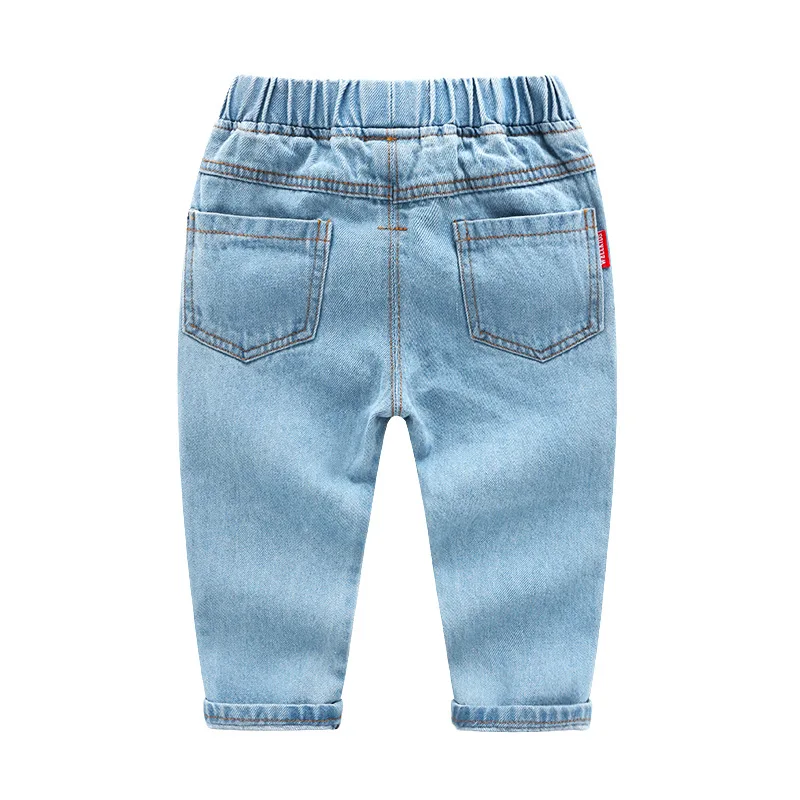 Fashion Boys Jeans Toddler Kids Girls Denim Pants Elastic Waist Children's Clothes 3