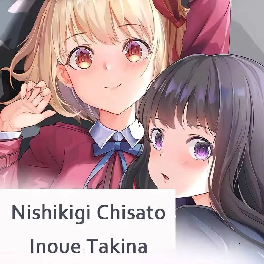 

Recoil Takina Inoue Lycoris Chisato Nishikigi Dakimakura Hing Body Pillow Case Cover Cosplay Anime Otaku Cushion