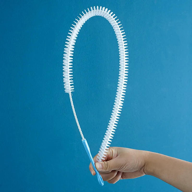 Pipe Dredging Brush Bathroom Sewer Hair Remove Sink Cleaning Brush 45/60/71cm Drain Cleaner Bendable Flexible Cleaning Tools