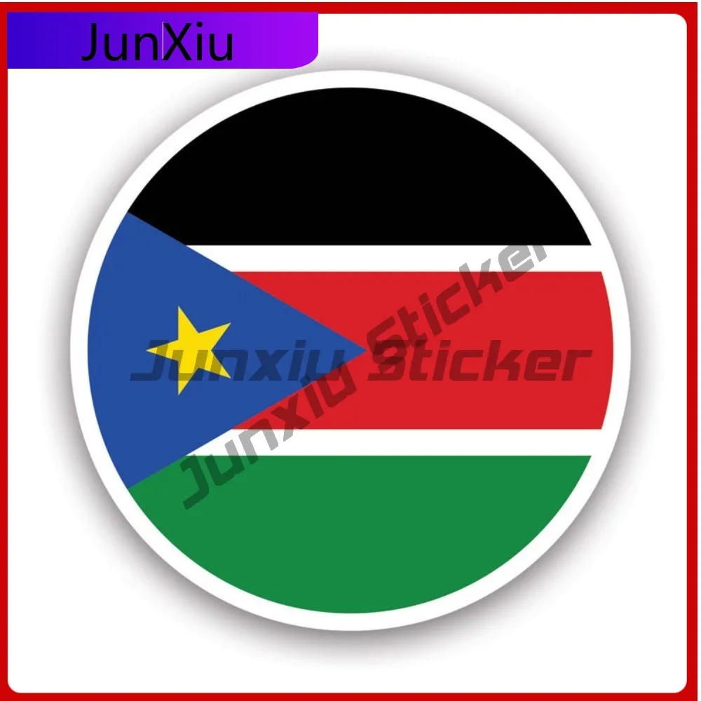 

Round South Sudanese Waterproof Fade Resistant Anime Style For Truck Helmet Bumper No Residue Easy To Remove Decoration Vintage