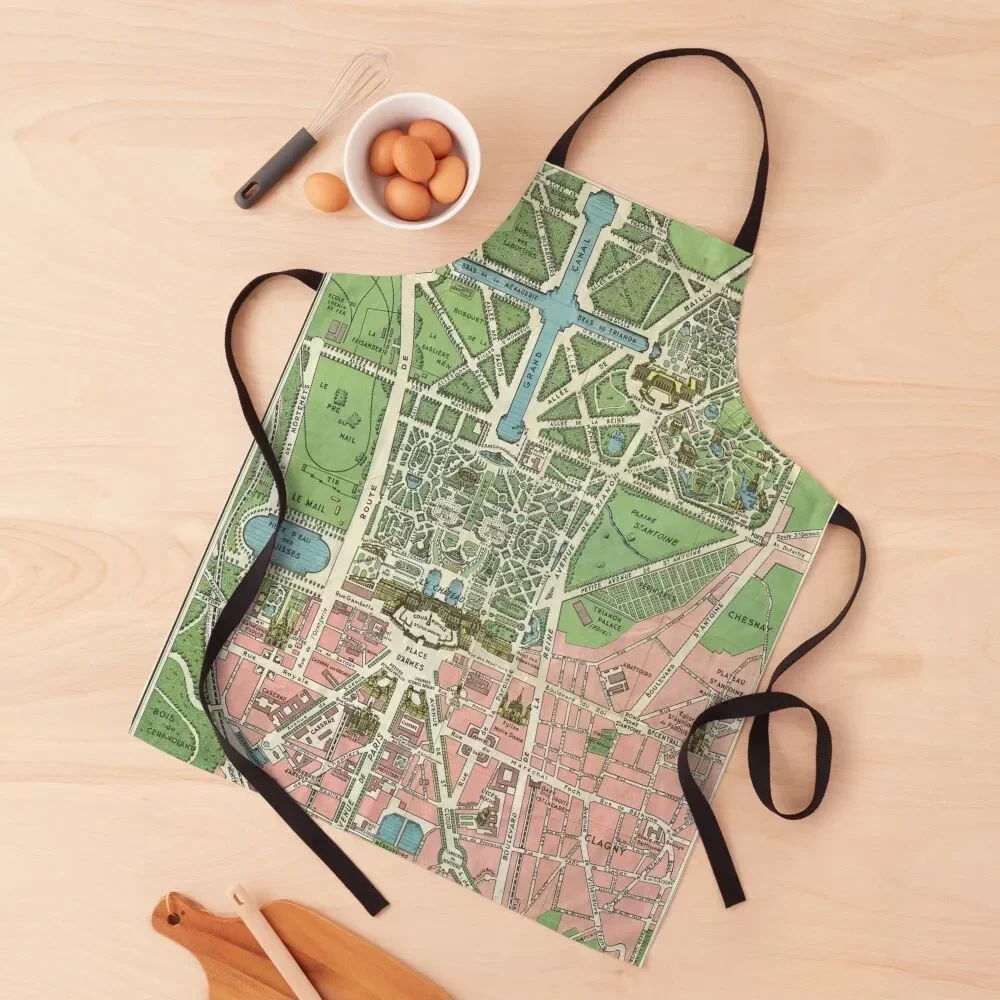 

Map of Versailles et ses Promenades, 1920 by Leconte Apron household woman Costume Waiter Apron