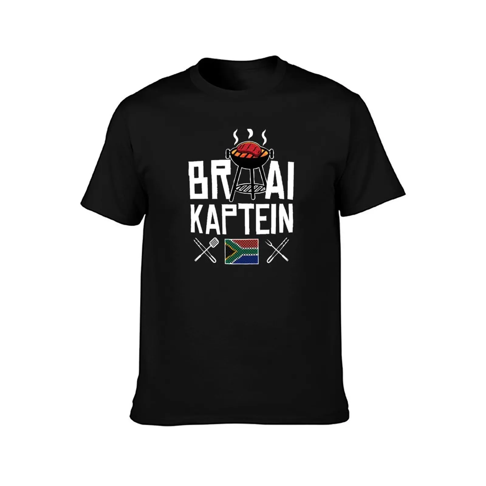 Braai Kaptein South Africa Family BBQ T-Shirt luxury designer funny costumes t shirt for men