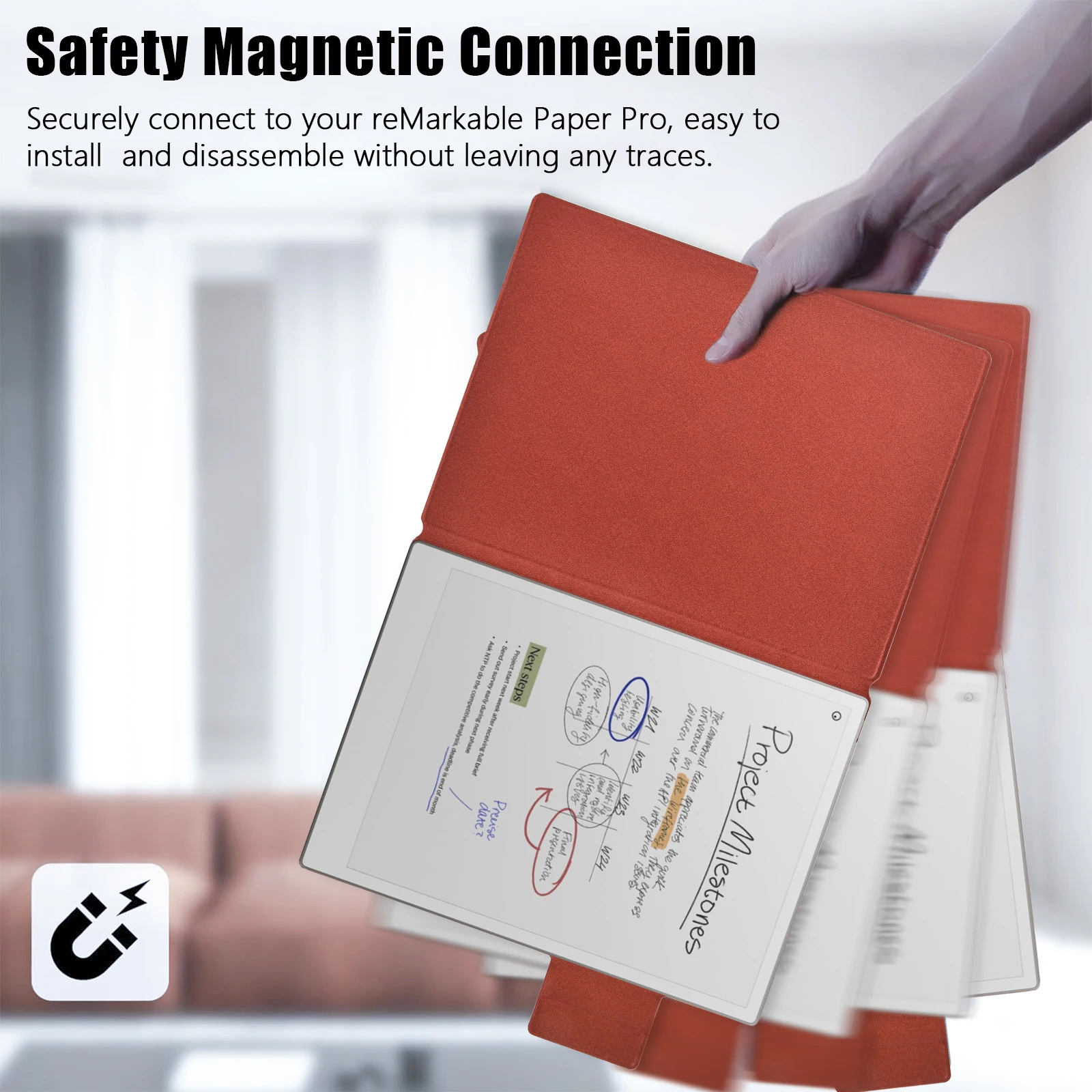 Slim Flip Book Cover Case for Funda Remarkable Paper Pro (2024) 11.8\