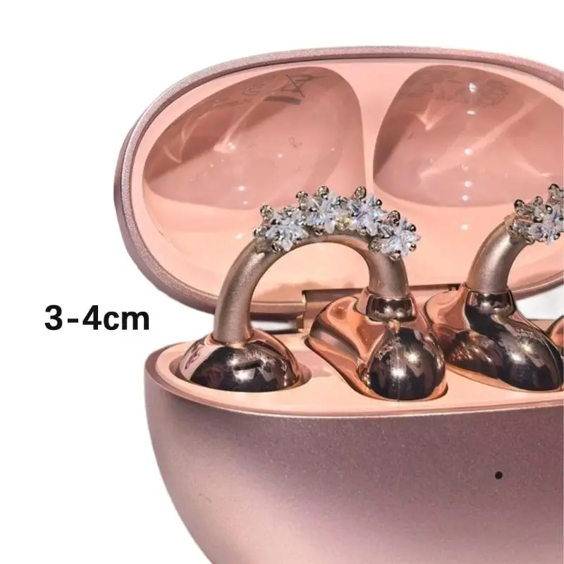 หูฟังไร้สาย CORA CORA RHINESTONES ACCESSIORS ACCENTORIOS ของหูฟัง 1PC ลดเสียงรบกวน