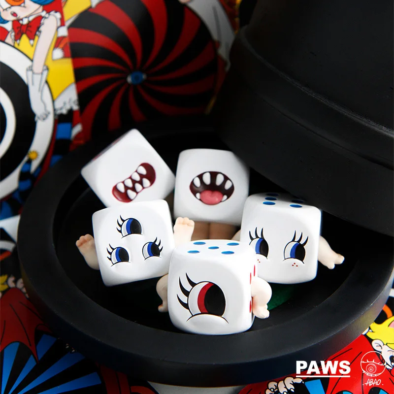 

Оригинальные детские дизайнерские игрушки Evil Dice, уникальные коллекционные фигурки, коллекция украшений, модель игрушки, подарки со шнурком