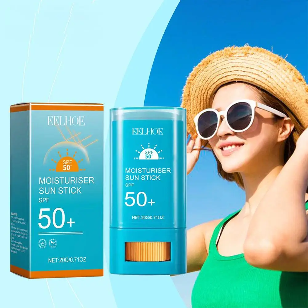 SPF 50+ Clear Sunscreen Stick Invisible Broad-Spectrum All Over Makeup Lightweight Wear & Formula Sunscreen Face Skin Type W3U5