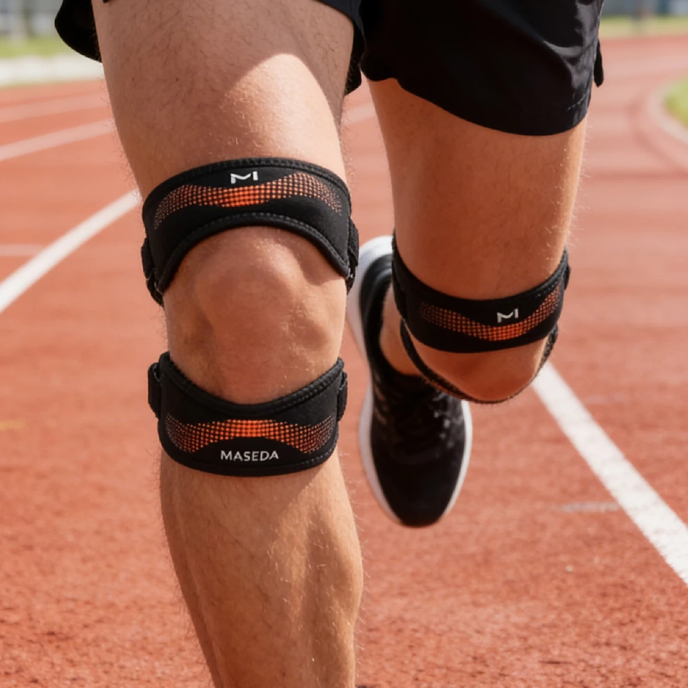 Patella Tendon Knee Strap - Knee Support Braces with Open Patella, Neoprene Lightweight Stabilizer for Women Men,Running,Sports
