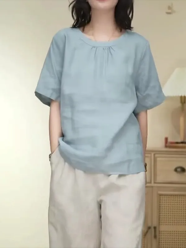 

Большие размеры, повседневный шикарный женский летний новый свободный универсальный утягивающий уникальный топ в Корейском стиле для поездок на работу и ветер