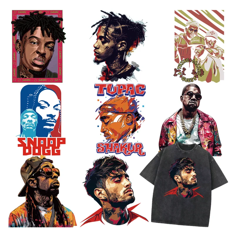 Rapper SNOOP DOGG fusible clothing patches vinyl stickers Ironing applications