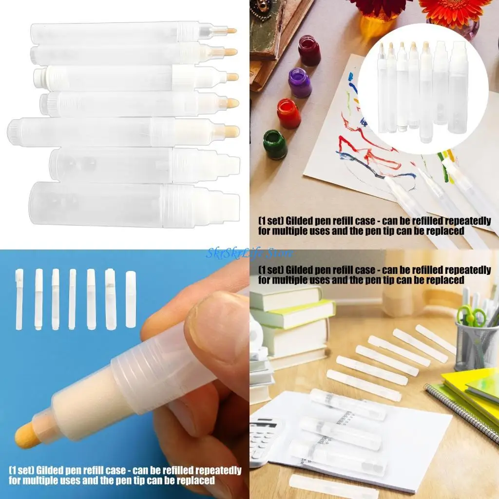 e65e-confezione-da-7-pennarelli-vuoti-ricaricabili-pennarelli-multiuso-per-regali-e-progetti-personalizzazione-artistica