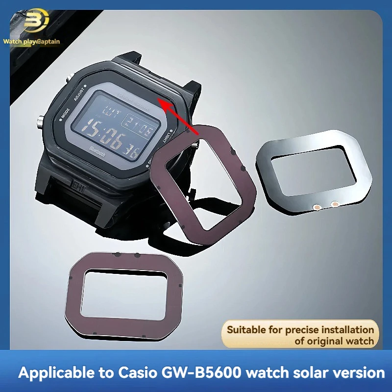 For Casio G-SHOCK series Small Square GW-B5600 Watch Solar Panel Charging Pad Dial Movement Display Mirror Film Accessories